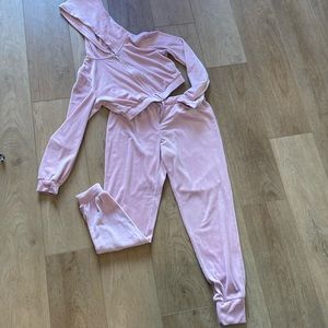Extra small women’s sweatset. Pink soft. 95% polyester